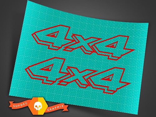 Adesivo per decalcomanie fuoristrada 4X4 Camion 4WD Logo Ford Chevy Dodge Toyota GMC