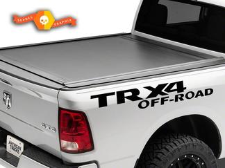 2X Dodge TRX 4 OFF ROAD DECAL RAM 1500 2500 Adesivi per carrozzeria in vinile con grafica laterale