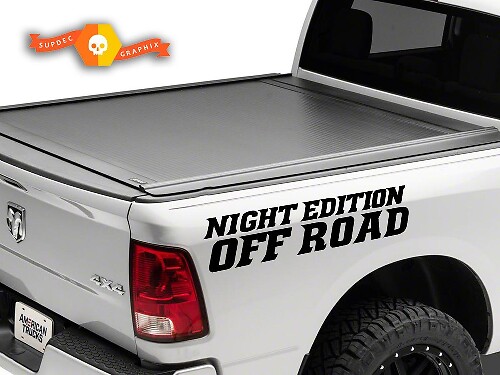 Kit Adesivi Vinile Night Edition Off Road per Fiancata Bedside Dodge Ram Truck