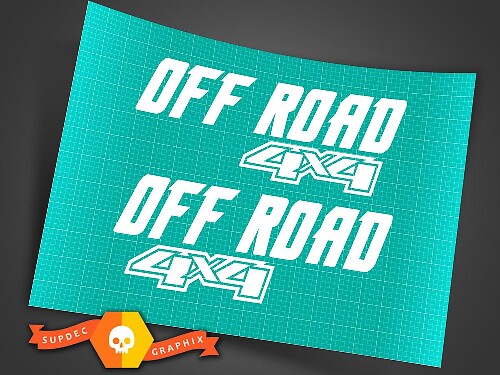 Coppia nuovo 4X4 Off Road Decal Sticker 4WD Truck Suv Ford Chevy Dodge Toyota GMC Logo