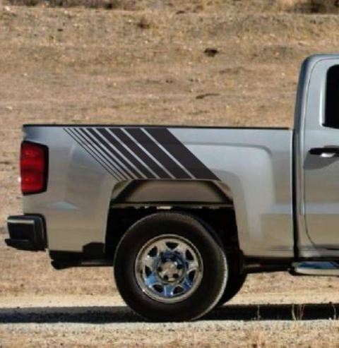 Adesivo in Vinile a Strisce Stile Strobo per Fiancate Chevrolet Silverado