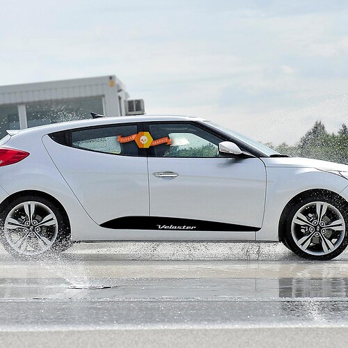 Adesivo per protezione laterale pretagliato per Hyundai Veloster 2011 e 2020