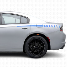 Adesivo in Vinile con Strisce Stroboscopiche Sottili a Contrasto per Fiancata per Dodge Charger 2015-2026_2