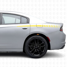 Adesivo in Vinile con Strisce Stroboscopiche Sottili a Contrasto per Fiancata per Dodge Charger 2015-2026_5