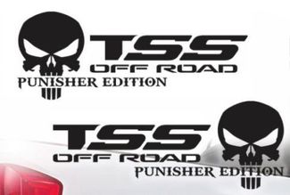 Toyota TSS Truck Off-Road Racing Tacoma Tundra The Punisher Decal Decalcomanie in vinile