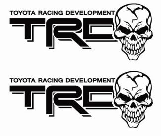 Toyota TRD Truck Off-Road Racing Tacoma Tundra Skull Coppia Decalcomanie Adesivo Decal