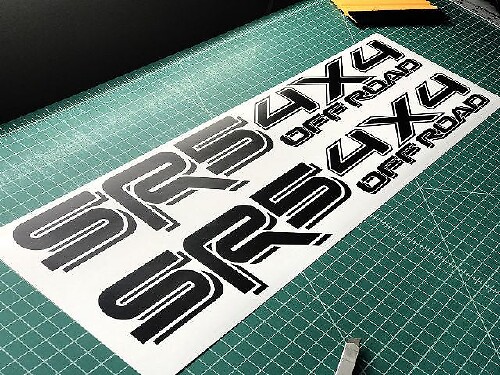 Toyota SR5 4X4 Off Road Racing Tacoma Tundra Truck 2 paia di adesivi per decalcomanie 2 decalcomanie