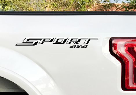 Ford F150 Sport 4X4 Adesivi Fiancata Decalcomania Lettere 2015 2016 2 Adesivi Vinile Tagliato 2