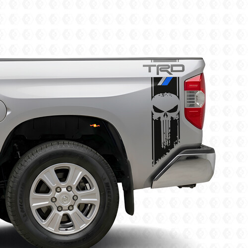 Adesivo in Vinile a Strisce Stile TRD Punisher per Pannello Laterale Toyota Tundra