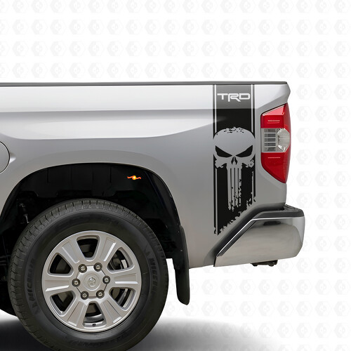 Adesivo in Vinile a Strisce Verticali TRD Punisher per Fiancata Toyota Tundra 2016-2017