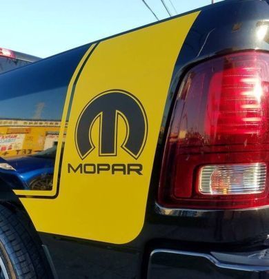 2 decalcomanie in vinile per camion strisce da corsa adesivo Dodge Ram Mopar Hemi auto Graphics
