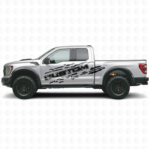 Lettere personalizzate con kit adesivo laterale a schizzi di fango per musclecar truck power truck 2010-17