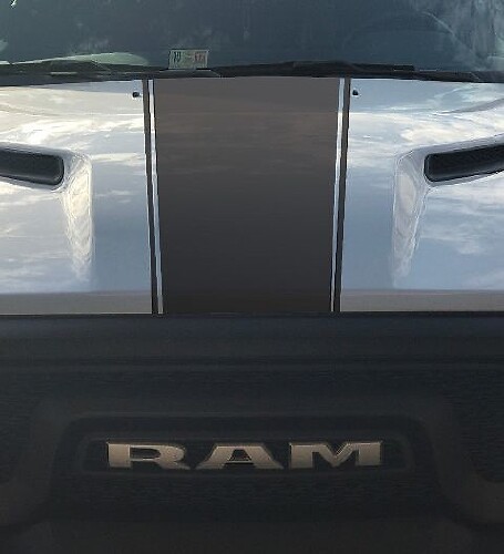 Dodge Ram Rebel Hemi 5.7 L decalcomania in vinile adesivo cappuccio striscia solida, stile fabbrica