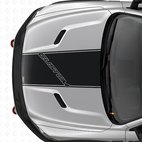 Adesivo in vinile con scritta a contorno personalizzata per cofano Dodge Ram Rebel
