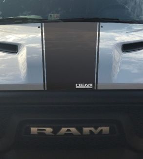 Dodge Ram Rebel Hemi 5.7 L decalcomania in vinile adesivo cappuccio striscia da corsa, stile fabbrica