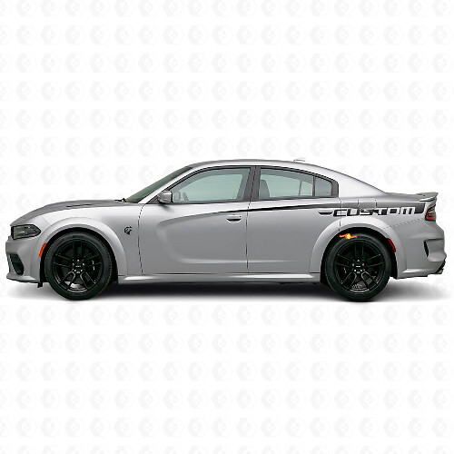 Adesivo in vinile personalizzato a fascia laterale per Dodge Charger Electric