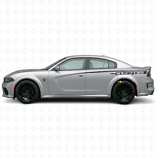 Adesivo in vinile personalizzato a fascia laterale per Dodge Charger Electric