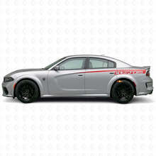 Adesivo in vinile personalizzato a fascia laterale per Dodge Charger Electric_3