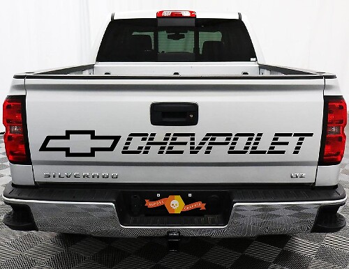 Adesivo in Vinile con Scritta Chevy per Portellone Chevrolet Silverado