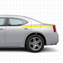 Adesivo Vinile Laterale a Strisce Curve Personalizzate per Dodge Charger 2006-2010_5