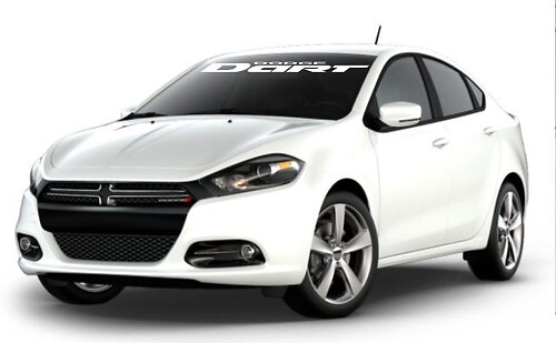 Adesivo in Vinile con Scritta del Marchio per Parabrezza per Dodge Dart