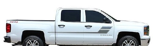 Strisce Contorno Accentate Adesivo Vinile Laterale per Chevrolet Silverado 2013-2020