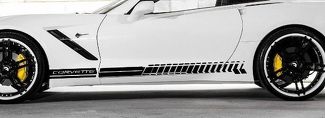 Kit adesivi grafici per decalcomanie per porte laterali Chevy Corvette Z06 C7 2015-2018