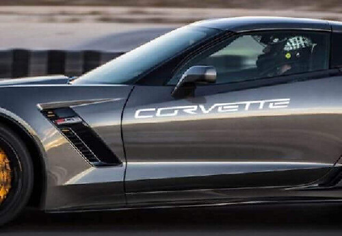 Adesivo in Vinile con Lettere Laterali per Chevrolet Corvette