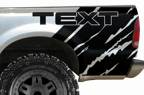 ADESIVO IN VINILE LATERALE STRAPPO QUARTO POSTERIORE PER LETTINO PER FORD F-250 1999-2006