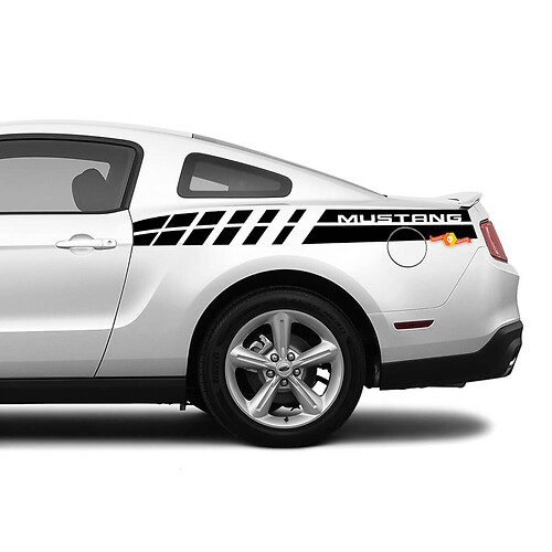 Kit di adesivi personalizzati per decalcomanie in vinile Ford Mustang (2010-2020) - Doppia striscia posteriore Mustang
