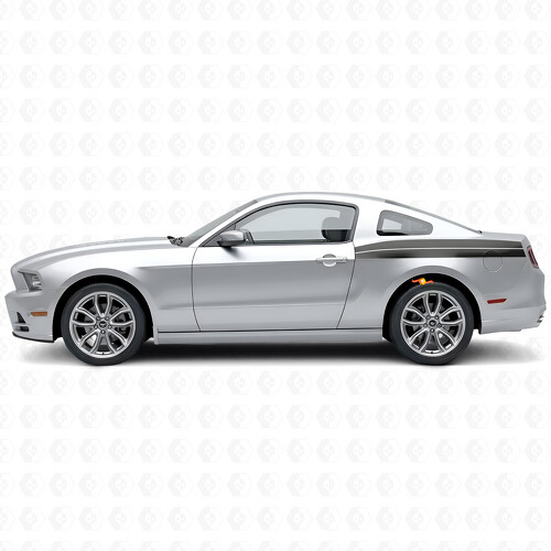 Kit di adesivi in vinile a strisce doppie per lato letto per Musclecar Musclecarmodel 2010-14