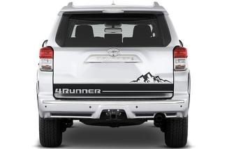 Toyota 4runner (2010-2017) Kit di decalcomanie in vinile personalizzato - 4runner Mountain portellone