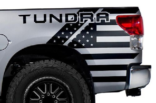 Adesivo in Vinile con Bandiera USA Posteriore Laterale per Toyota Tundra 2007-2013