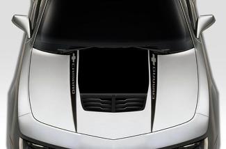 Chevrolet Camaro (2010-2015) Kit di decalcomanie in vinile personalizzato - Camaro Hood Spears