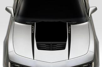 Chevrolet Camaro (2010-2015) Kit di decalcomanie in vinile personalizzato - Rs Hood Spears
