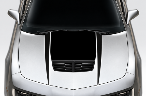 Tapered Twin Spear Hood Blackout Cofano Adesivo in vinile per Chevrolet Camaro 2010-2015
