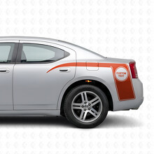 Adesivo in vinile con testo personalizzato e strisce in stile artiglio per fiancate Dodge Charger 2006-2010_4
