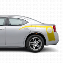 Adesivo in vinile con testo personalizzato e strisce in stile artiglio per fiancate Dodge Charger 2006-2010_5