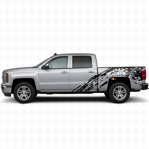 Adesivo in vinile parafanghi per lato cassone per Chevrolet Silverado 2014-2017