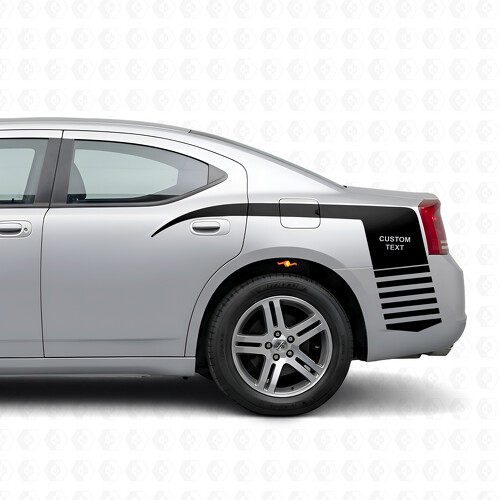 Adesivo in vinile personalizzato a strisce stile artiglio strobo per fiancata Dodge Charger 2006-2010