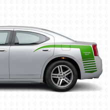 Adesivo in vinile personalizzato a strisce stile artiglio strobo per fiancata Dodge Charger 2006-2010_3