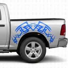 Kit Adesivi in Vinile Tribal per Lati Letto per Dodge Ram 1500/2500 2009-2018_2