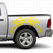 Kit Adesivi in Vinile Tribal per Lati Letto per Dodge Ram 1500/2500 2009-2018_5