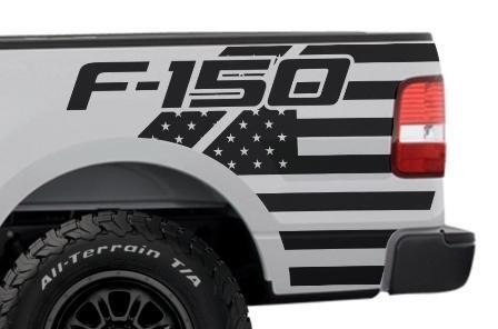 Kit adesivi in vinile con bandiera USA per fiancata camion Musclecar 2004-2008