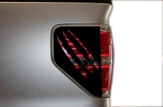Ford F-150 (2009-2014) Kit decalcomanie luce freno in vinile personalizzato - Artigli