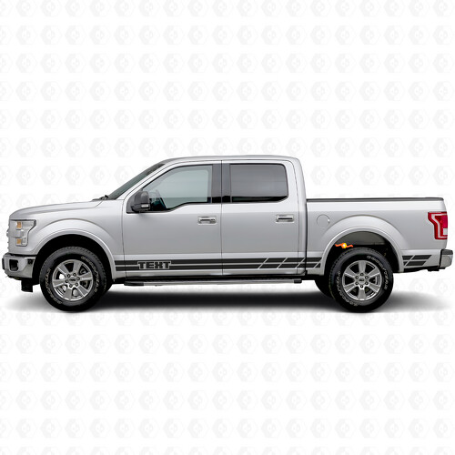 Kit Adesivi Laterali a Doppia Striscia Personalizzati per Musclecar truck 2015-2017