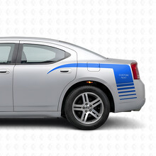 Adesivo Vinile Laterale a Strisce Stile Stroboscopico Personalizzato per Dodge Charger 2006-2010_2