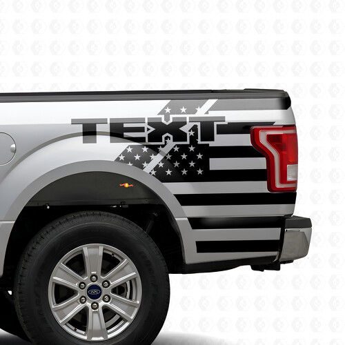 Adesivo in Vinile Personalizzato con Bandiera Americana per il Comodino per Ford F-150 2015-2017