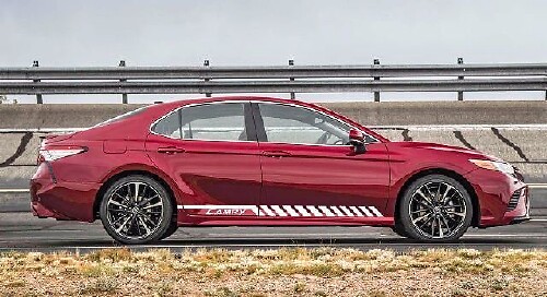Kit adesivi in vinile strisce laterali da corsa per Toyota Camry 2012-2018