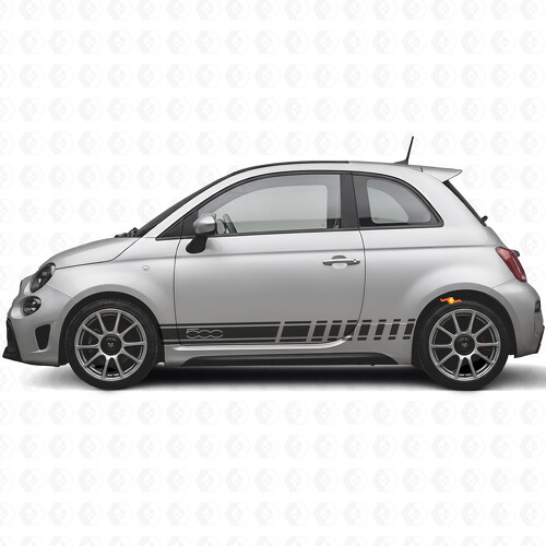 Adesivo Vinile Laterale a Strisce da Corsa per Fiat 500